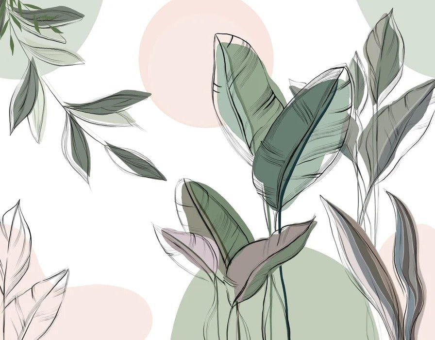 Panoramic green wallpaper