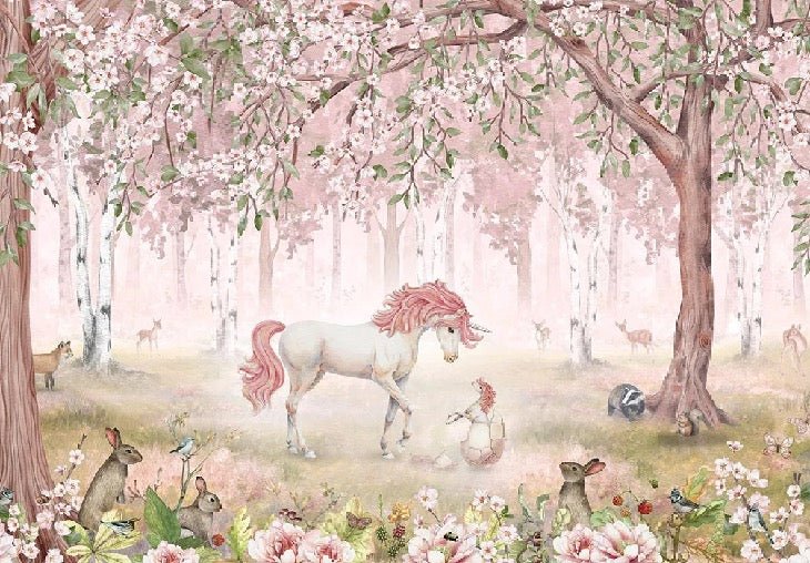 Pink fairy unicorn wallpaper