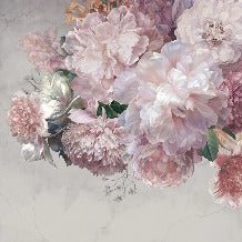 Panoramic peony wallpaper