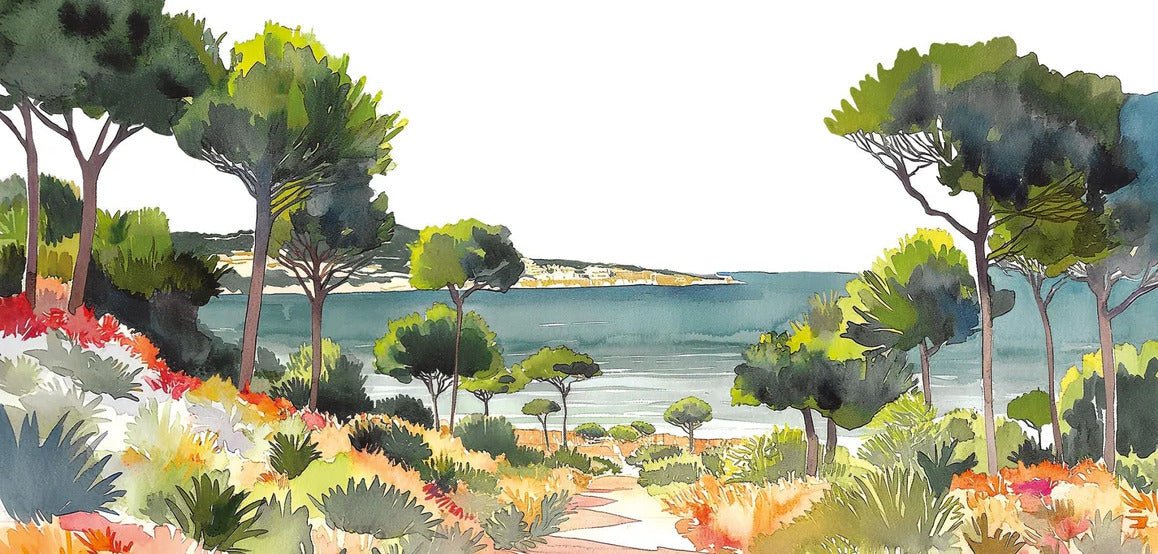 Summer air panoramic wallpaper