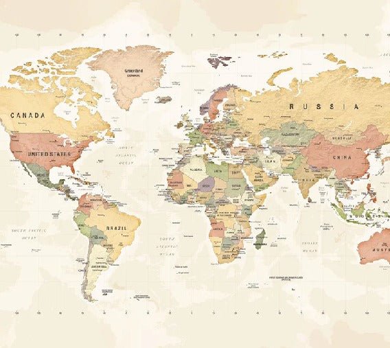 Panoramic world map exploration wallpaper