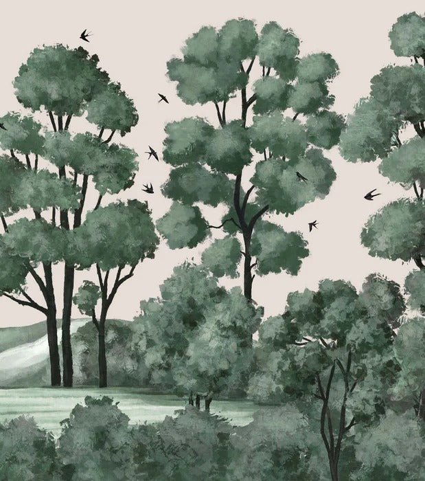 River forest landscape wallpaper