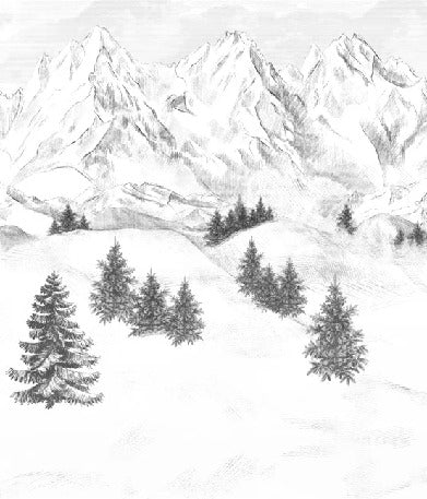 Papier peint Aiguilles d'Arves, XXL, tendance