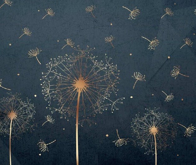 Dandelion & Deep Blue wallpaper