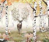 Children's magic forest wallpaper