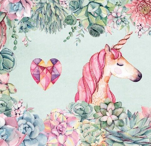 Unicorn & Flower Wallpaper