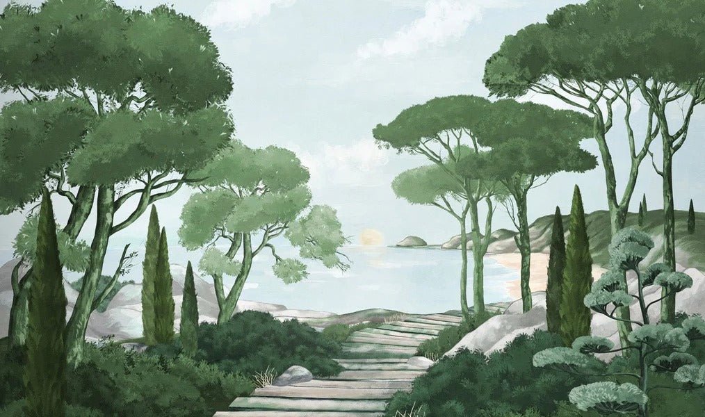 Wallpaper stroll through the green creeks