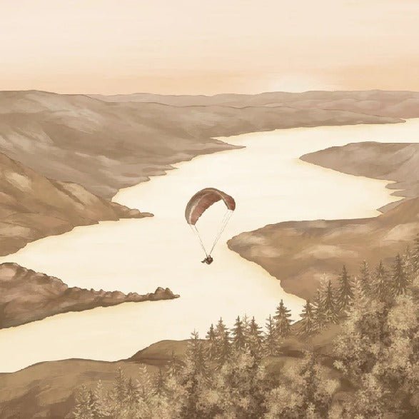 Col de la Forclaz sepia light wallpaper