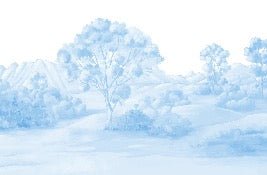 Blue poetic landscape wallpaper