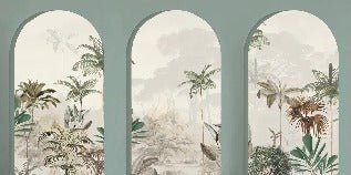 Lush green arches wallpaper