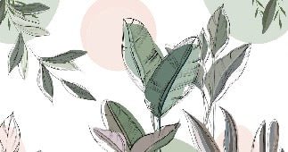 Panoramic green wallpaper