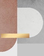 Graphic cement wallpaper