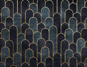 Dark blue chic wallpaper