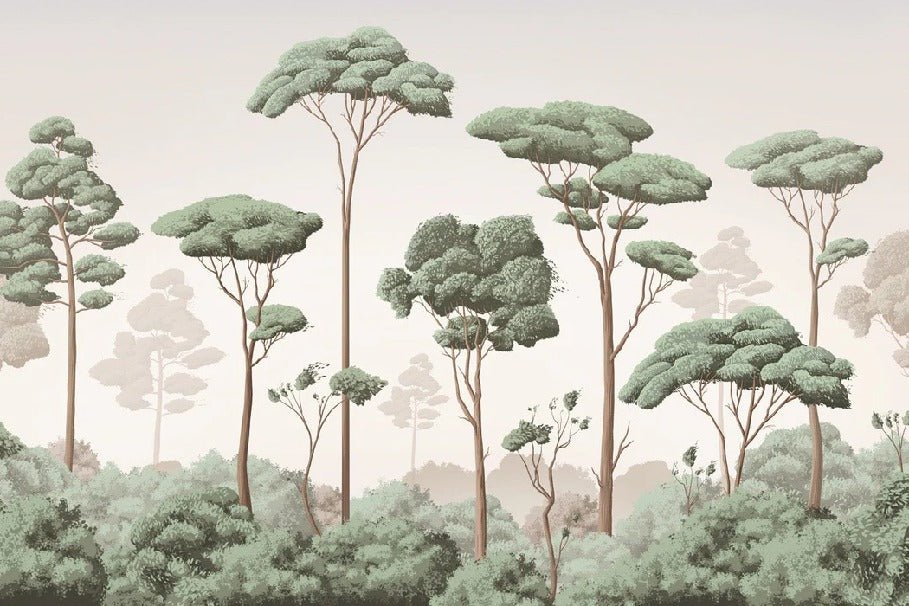 Light Breeze Pine Forest Wallpaper