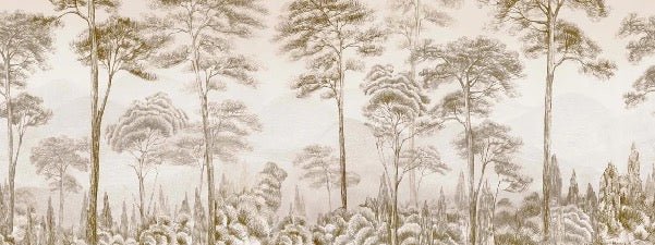 Sepia pinewood nature wallpaper