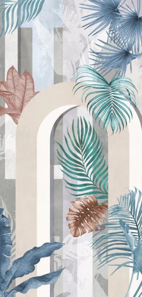 Colourful arch wallpaper