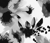 Hypnotic black and white flower wallpaper
