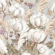 Papier peint panoramique fleur coton, XXL, tendance