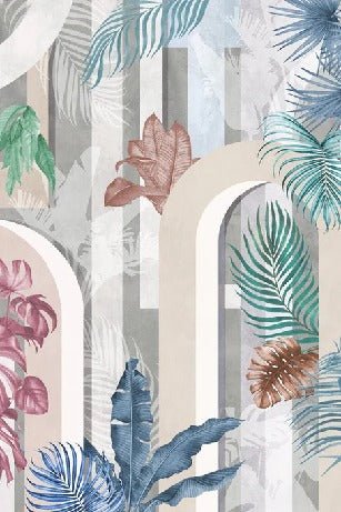 Colourful arch wallpaper