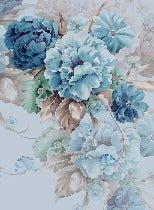 Blue flowers wallpaper
