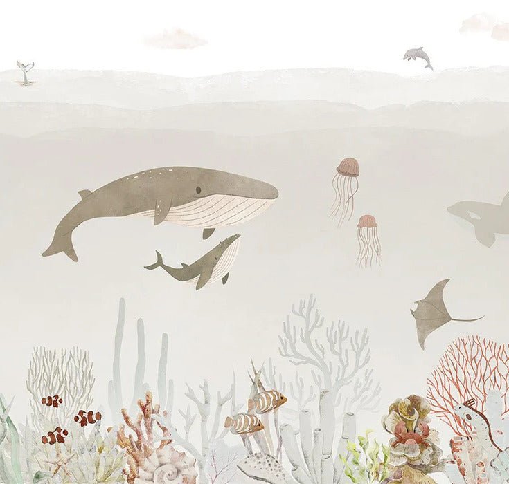 Baby whales wallpaper