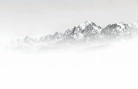 Mont Blanc in the mist black and white wallpaper