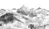 Aravis mountains black and white wallpaper
