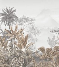 Tropical sepia wallpaper