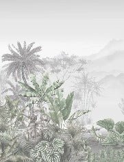 Tropical green wallpaper