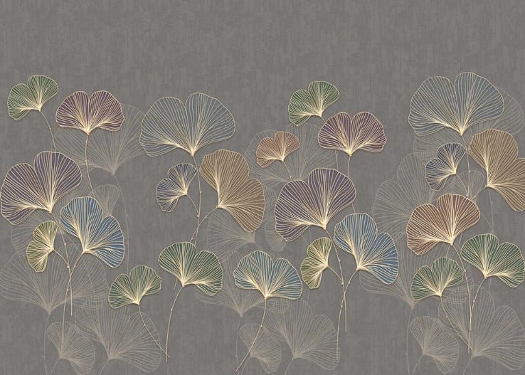 Trendy panoramic ginkgo asia wallpaper