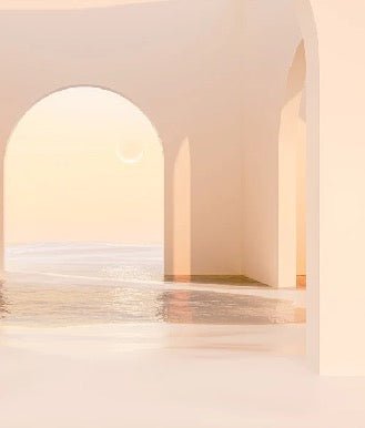 Panoramic sunset arch design wallpaper