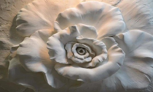 3D Flower Sculpture Wallpaper