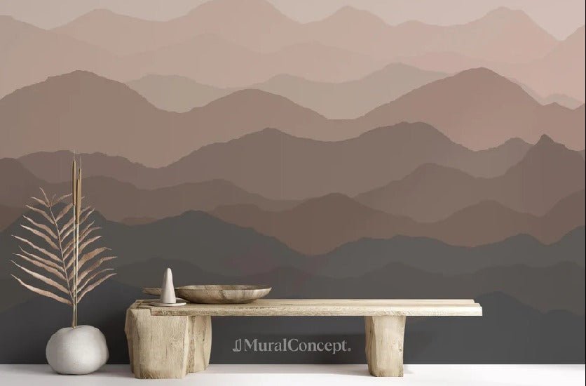 Papier peint panoramique dunes terracotta, XXL, tendance