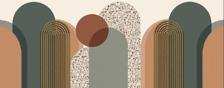 Art deco graphic wallpaper