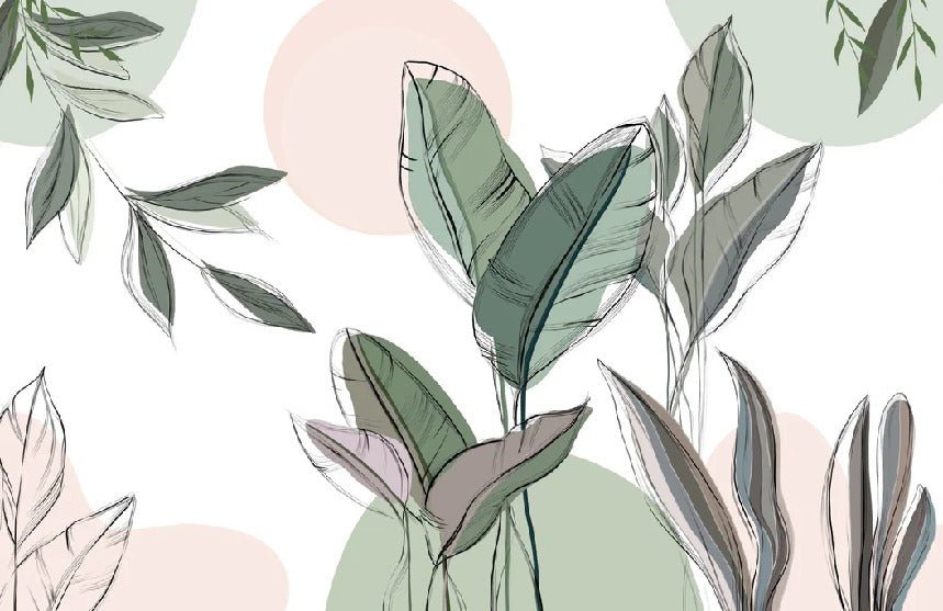 Panoramic green wallpaper