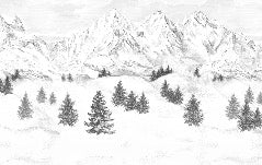 Papier peint Aiguilles d'Arves, XXL, tendance