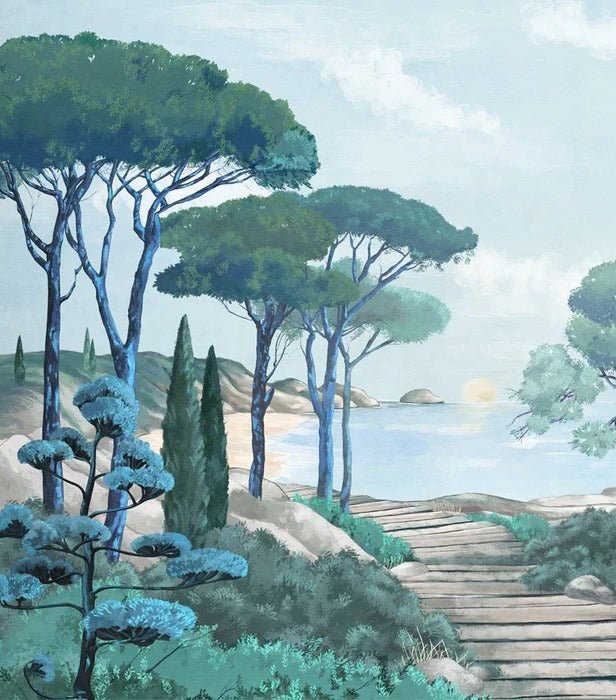 Papier peint balade dans les calanques, XXL, tendance