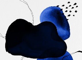 Papier peint moderne aquarelle bleu pétrole, XXL, tendance