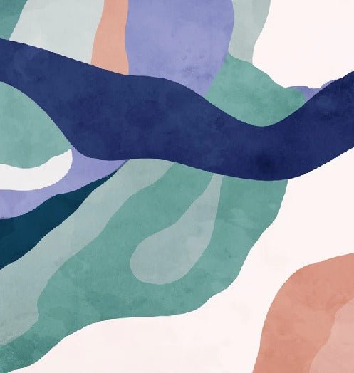 Papier peint abstrait ondulation, XXL, tendance