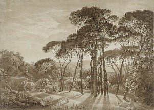 Papier peint panoramique paysage italien ambré, XXL, tendance