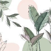 Panoramic green wallpaper