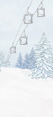 Blue gondola mountain wallpaper