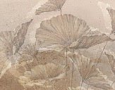 Panoramic lotus sepia wallpaper