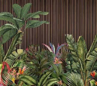 Panoramic tasseau vegetal wallpaper