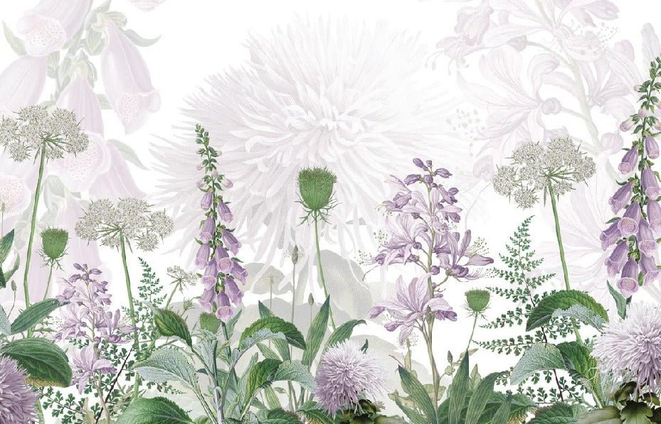 Papier peint fleur danse des clochettes, XXL, tendance