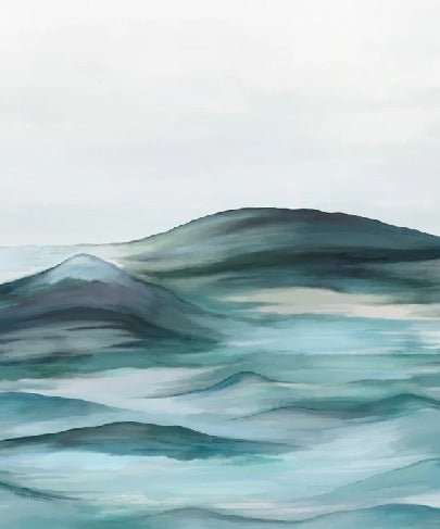 Bathroom wallpaper plenitude green