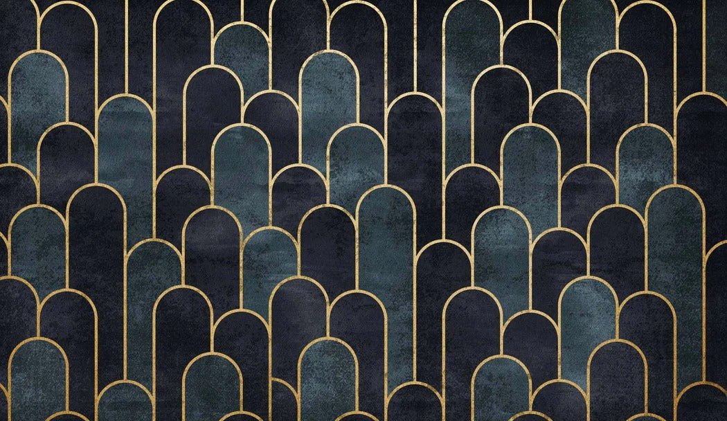 Papier peint dark blue chic, XXL, tendance