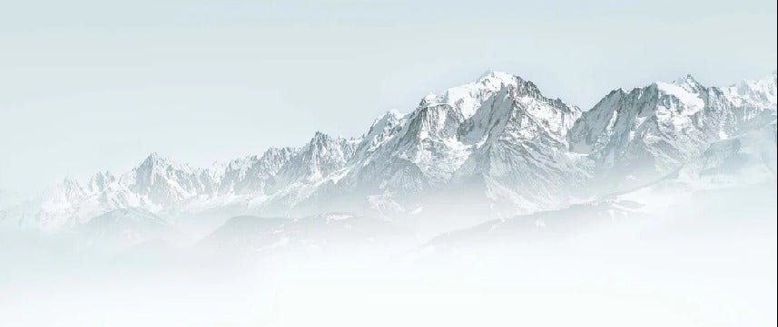 Mont Blanc in the blue mist wallpaper