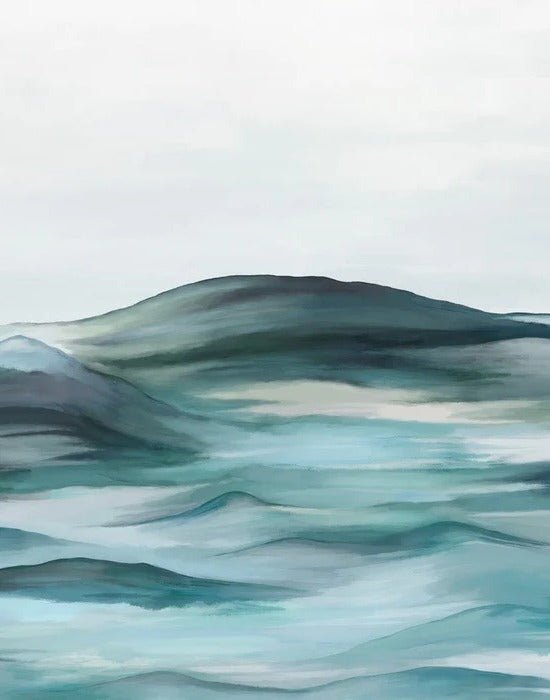 Panoramic plenitude green wallpaper