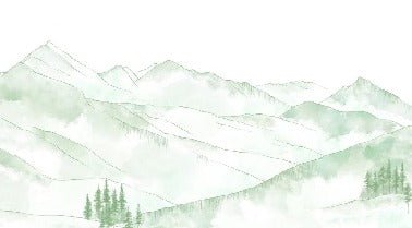 Aravis mountains wallpaper light green